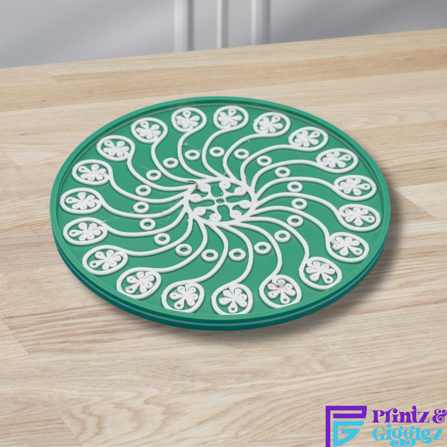 Coasters - 6 Custom Drink Coasters with Holder, 3D Printed Home Decor for Housewarming and Wedding Gifts for Her and Him